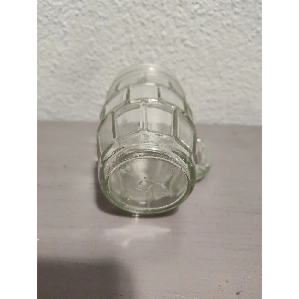 Vintage Anchor Hocking Brick-Style Glass Beer Mug | Grenade Paneled Design | 12